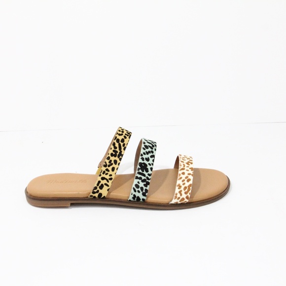 Madewell Ilana Sandals NEW Women Slides Slip on Flat Shoe sz 8 colorful - Picture 1 of 8